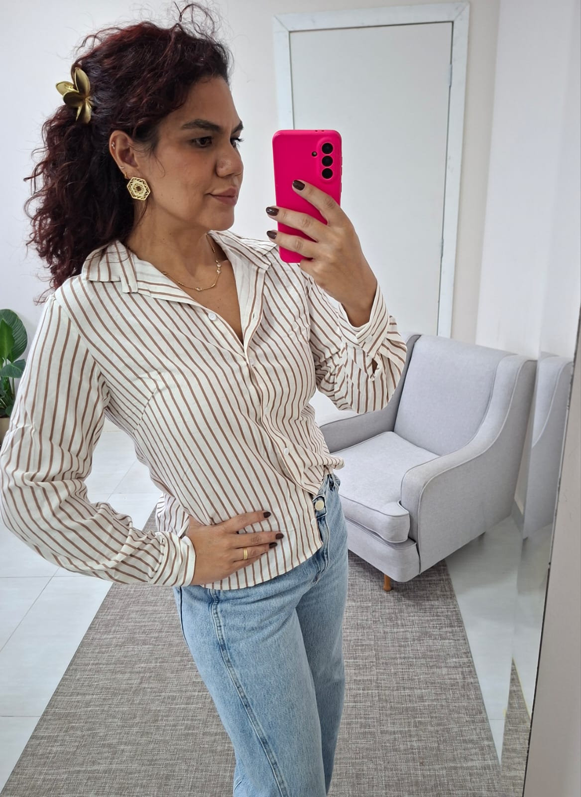 Camisa Listrada Soltinha